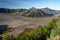 Landscape of Bromo, Batok, and Semeru volcano mountain in East o