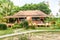 Landscape of brown single Bungalows in thailand Koh Mak island