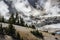 Landscape of Bumpass Hell in Lassen Volcanic National Park