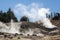 Landscape of Bumpass Hell in Lassen Volcanic National Park