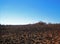 LANDSCAPE OF BURNT OUT GRASSLAND IN SOUTH AFRICA