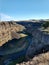 landscape canyon views at palouse falls washington before sunset