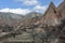 Landscape in Cappadocia a great visual impact