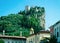 Landscape with Castello di Arco on rock at Garda lake