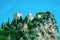 Landscape with Castello di Arco on rock near Garda lake