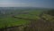 Landscape from castle Gleichen in Germany with blue sky