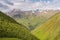 Landscape, Caucasus mountain range, Juta valley, Kazbegi region, Georgia