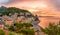 Landscape with Cetara town, Amalfi coast, Italy