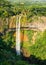 Landscape of Chamarel Waterfall