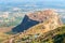 Landscape of Champaner-Pavagadh heritage site from Pavagadh Hill. Gujarat, Western India