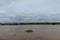 Landscape of the Chao Phraya River, Nakhon Sawan Province, Thailand, flooded