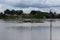 Landscape of the Chao Phraya River, Nakhon Sawan Province, Thailand, flooding situation, flash floods