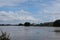 Landscape of the Chao Phraya River, Nakhon Sawan Province, Thailand, flooding situation, flash floods