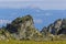 Landscape of Chartreuse range over the big rocks
