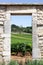 Landscape with Chassagne Montrachet vineyards in Burgundy