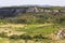 Landscape at Chassagnes near les Vans in Ardeche France.