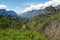 Landscape of Cirque of Cilaos on La Reunion Island