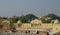 Landscape the city of Jaipur in India the top view