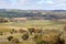 Landscape of Clare valley: vineyards, wineries and forests. Wine industry and hills at Clare valley, South Australia