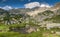 Landscape with clouds in Retezat mountains, Romania