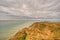 Landscape of the coast at Cap Gris Nez, France