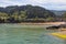 Landscape coast of mundaka, basque country