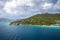 Landscape of the coastline of the British Virgin Islands