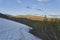 Landscape of cold harsh tundra in Dovrefjell national park