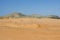 Landscape in the Colombian Guajira desert. Copy space