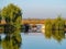 Landscape on Comana lake, in Giurgiu, Romania