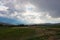 Landscape of countryside and cloudy sky