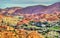 Landscape of Dades Valley in the High Atlas Mountains, Morocco