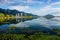 Landscape of Dal Lake in Srinagar, India