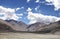 Landscape with Dark colours Ophiolite bodies & clear sky