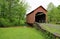 Landscape with Dents Run covered bridge, 1889