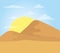 landscape desert dune sand sunny sky