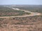 Landscape of desert with road