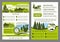 Landscape design business brochure template