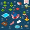 Landscape Design Isometric Infographics