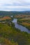 Landscape Dordogne river and valley from Domme France