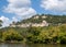 Landscape of the Dordogne river valley between La Roque-Gageac and Castelnaud, Aquitaine