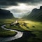 Landscape Dramatic and picturesque scene. Location place Iceland. Soft filter effect. Beauty world.