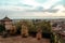 Landscape from Ducal Castle of AgliÃ¨, Italy.