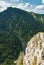 The landscape of the Dunajec River Gorge from the top of Sokolica mountain.