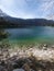 Landscape of Eibsee lake in Germany, Bavaria.