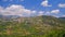 Landscape of Ein Qiniyye and Mount Hermon the north of Israel