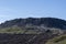 Landscape of Eldborg crater extinct volcano near Borgarnes South Iceland