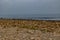 landscape empty rocky beach on a cloudy day spain