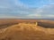 Landscape of the Enisala fortress ruins - Romania