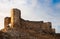 Landscape of the Enisala fortress ruins - Romania